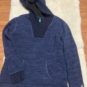 Kuhl Wool Hoody Women's - Blue Hooded Pullover Sweater